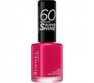 Rimmel 60 Seconds Nail Polish Relaunch Double Decker Red
