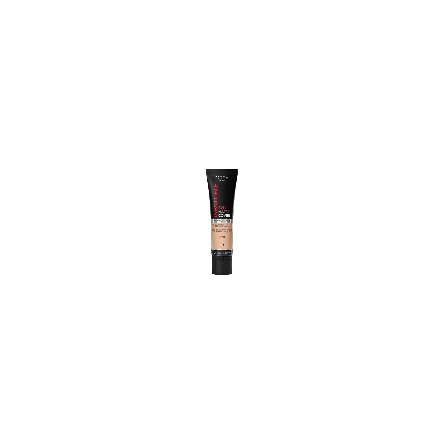 L'Oréal Paris Infaillible 24H Matte Cover 25 Rose Ivory -Liquid Foundation 30ml