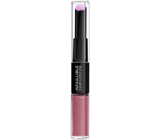 L'Oreal Paris Infallible Lipstick 214 Raspberry for Life 24 Hour Liquid Lipstick with Moisturizing Lip Care Balm 6ml