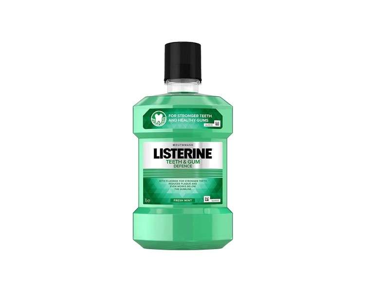 Listerine Teeth and Gum Defence Mouthwash Fresh Mint 1L