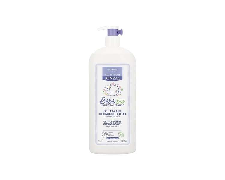 EAU THERMALE JONZAC Organic Baby Wash 2-in-1 Gentle Dermo Hair & Body Cleansing Gel 99% Natural