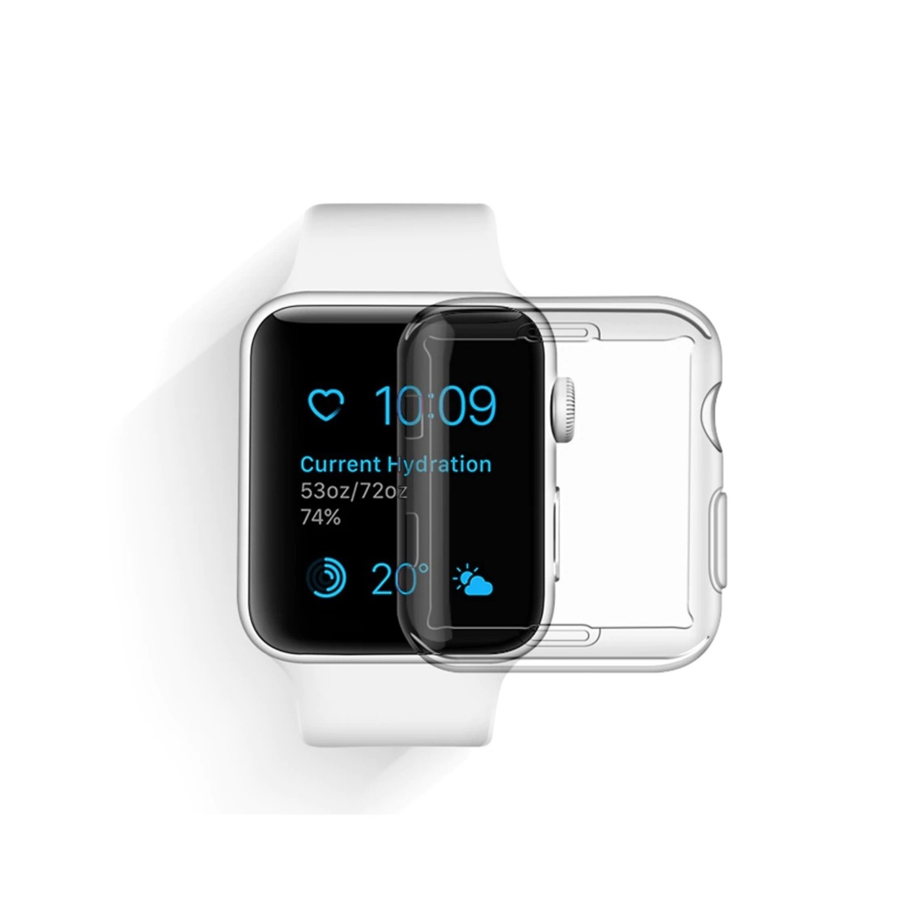 Funda Silicona Transparente Para Reloj Apple Watch Series 4 40Mm