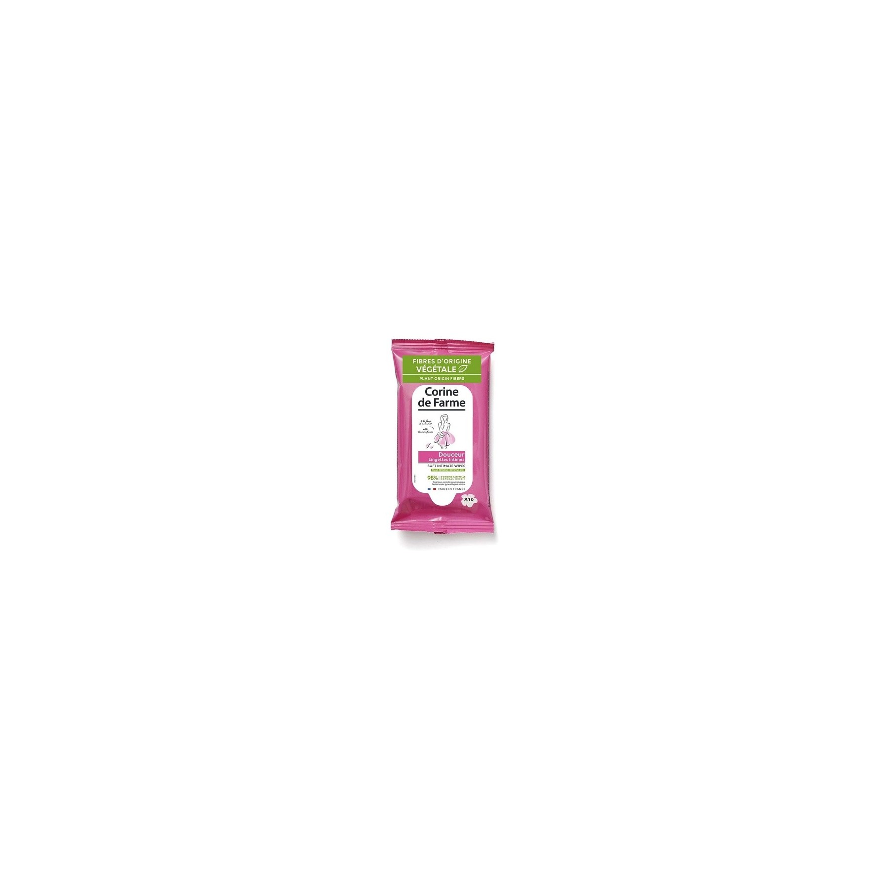 Corine De Farme Natural Intimate Care Mild and Protecting Wipes