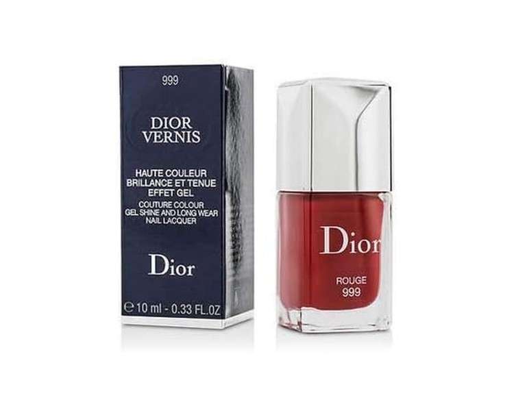 Dior Vernis Couture Color Gel Shine Long Wear Nail Lacquer Rouge 999