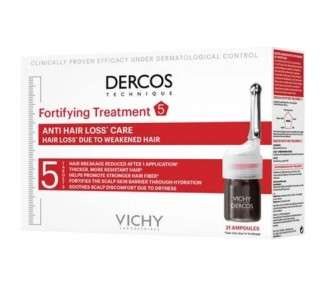 VICHY Dercos Technique Anti Hair Loss Care for Women 21 Ampoules 0.3ml