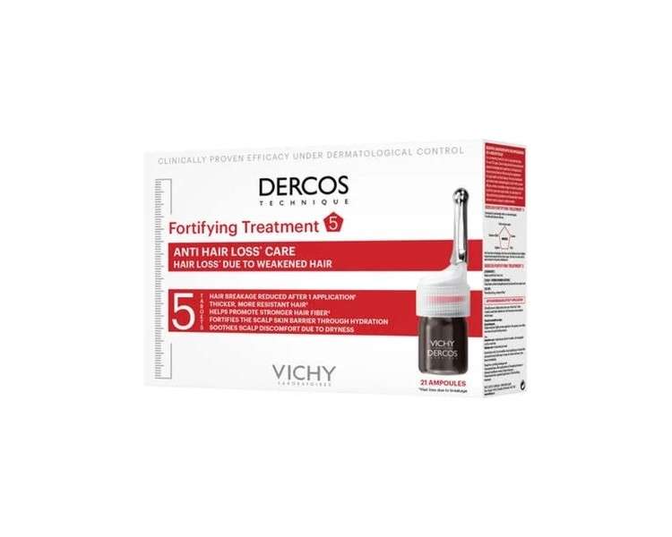 VICHY Dercos Technique Anti Hair Loss Care for Women 21 Ampoules 0.3ml