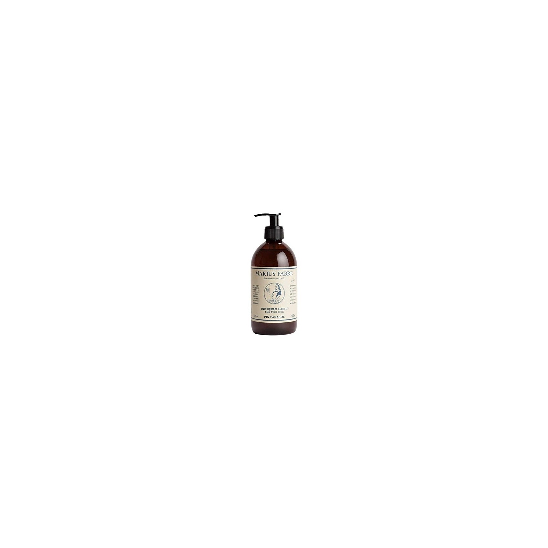 Marius Fabre Nature Liquid Soap with Essential Oils 500ml Pine