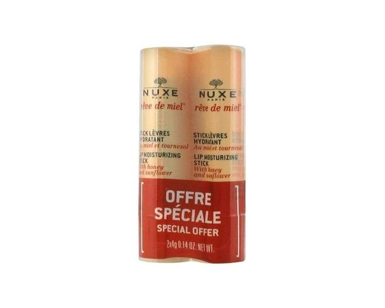 Nuxe Reve Honey Lip Stick 4g - Pack of 2