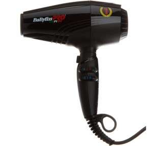 Babyliss Pro BAB7000IE Rapido Ultra Light Hair Dryer with Ion Generator Black