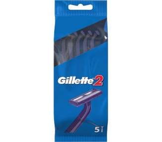 Gillette 2 Men's Disposable Razor 5 Units