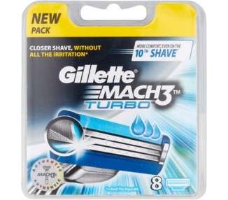 Gillette Mach3 Turbo Men's Razor Blades 8 Count
