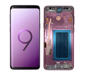 Kit Reparación Pantalla Original para Samsung Galaxy S9 G960F Con Marco Morada