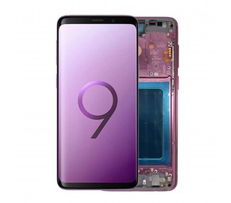 Kit Reparación Pantalla Original para Samsung Galaxy S9 G960F Con Marco Morada