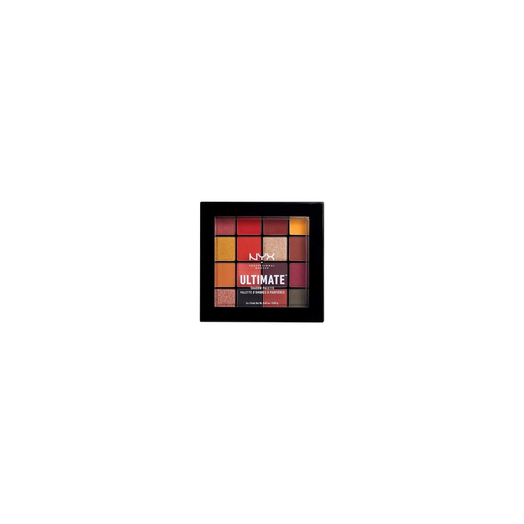 Nxy Professional Makeup Ultimate Shadow Palette 16 Shimmering and Metallic Shades Phoenix 0.83g