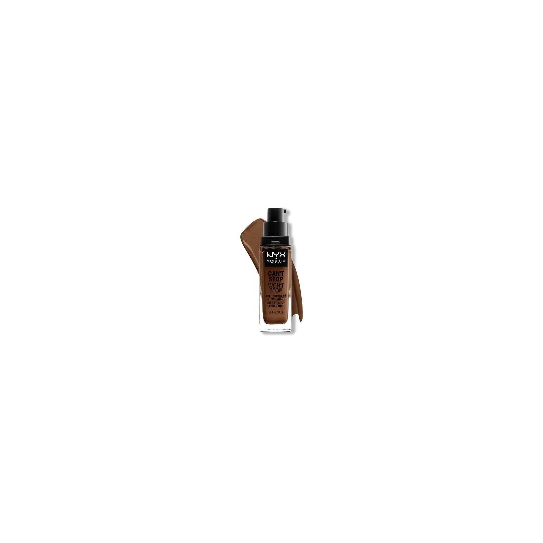 Nyx Can´t Stop Won´t Stop Full Coverage Foundation Cocoa 30ml Nyx Can´t Stop Won´t Stop Full Coverage Foundation Cocoa 30ml