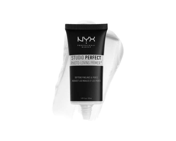 NYX Professional Makeup Studio Perfect Primer Clear Makeup Primer Base Even Complexion Minimises Fine Lines and Pores Vegan Formula