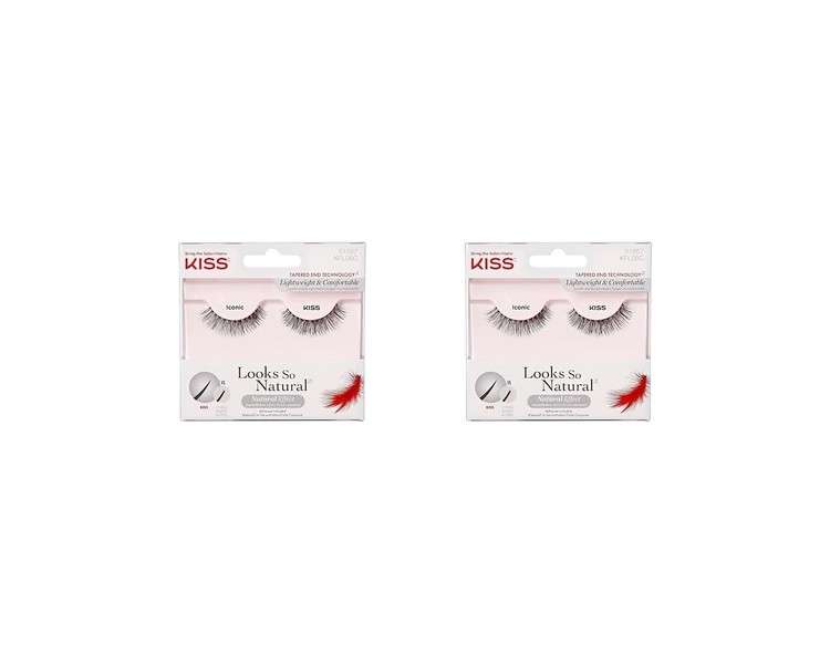 KISS Natural Lash Iconic 1 count - Pack of 2