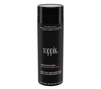 Toppik Hair Fibers 55g Dark Brown - Naturally Derived Keratin Fibers for Fuller Looking Hair