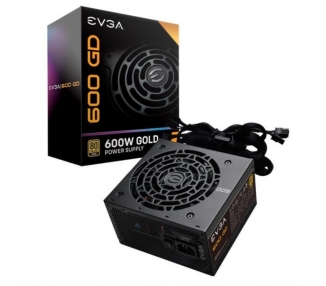 Fuente de alimentación gaming evga 600 gd/ 600w/ ventilador 12 cm/ 80 plus gold