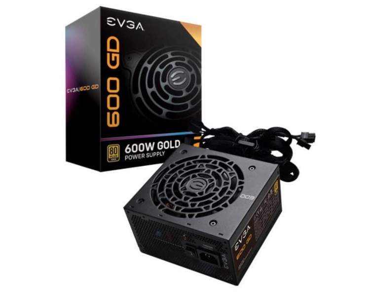 Fuente de alimentación gaming evga 600 gd/ 600w/ ventilador 12 cm/ 80 plus gold