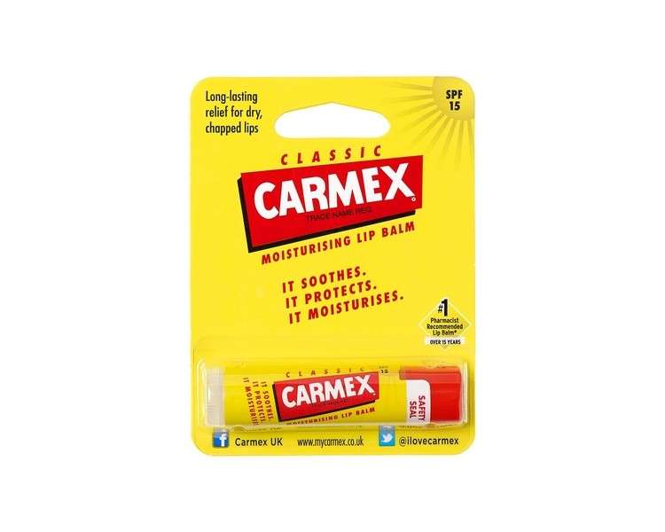 Carmex Classic Lip Balm Stick Spf 15 4.25g