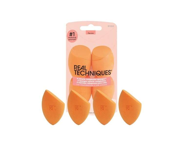 Real Techniques Miracle Complexion Sponge 4 count - Pack of 4