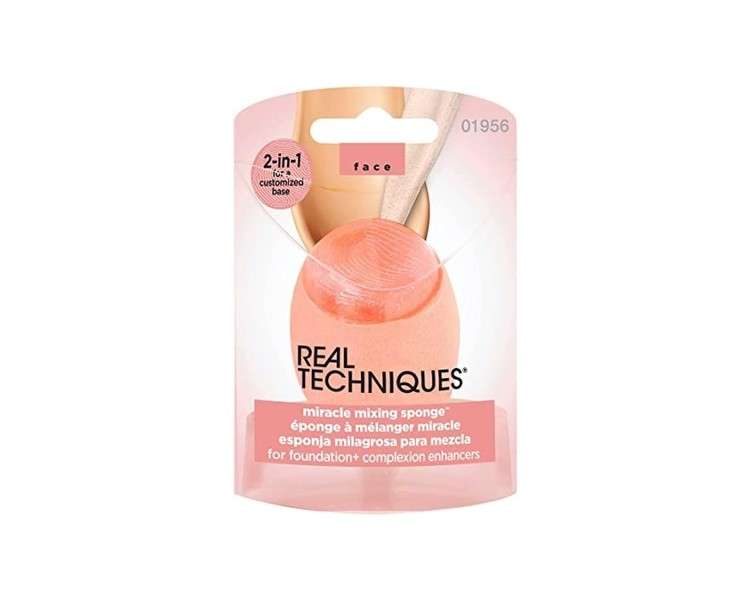 Real Techniques 2-in-1 Miracle Mixing Sponge for Foundation and Complexion Enhancers 24g