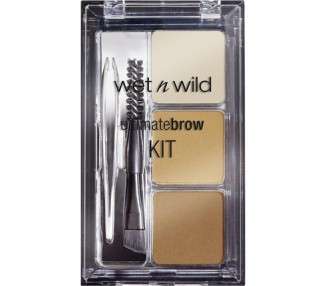 Wet n Wild Ultimate Brow Kit for Brow Shape, Definition and Fullness - Vegan Product Soft Brown