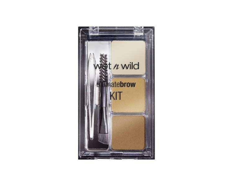 Wet n Wild Ultimate Brow Kit for Brow Shape, Definition and Fullness - Vegan Product Soft Brown