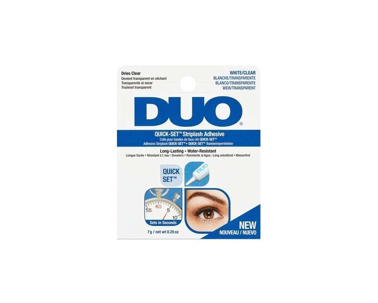 ARDELL DUO Clear Lash Adhesive 7g - Original Fake Lash Glue for Perfect Hold and Waterproof Eyelash Extension