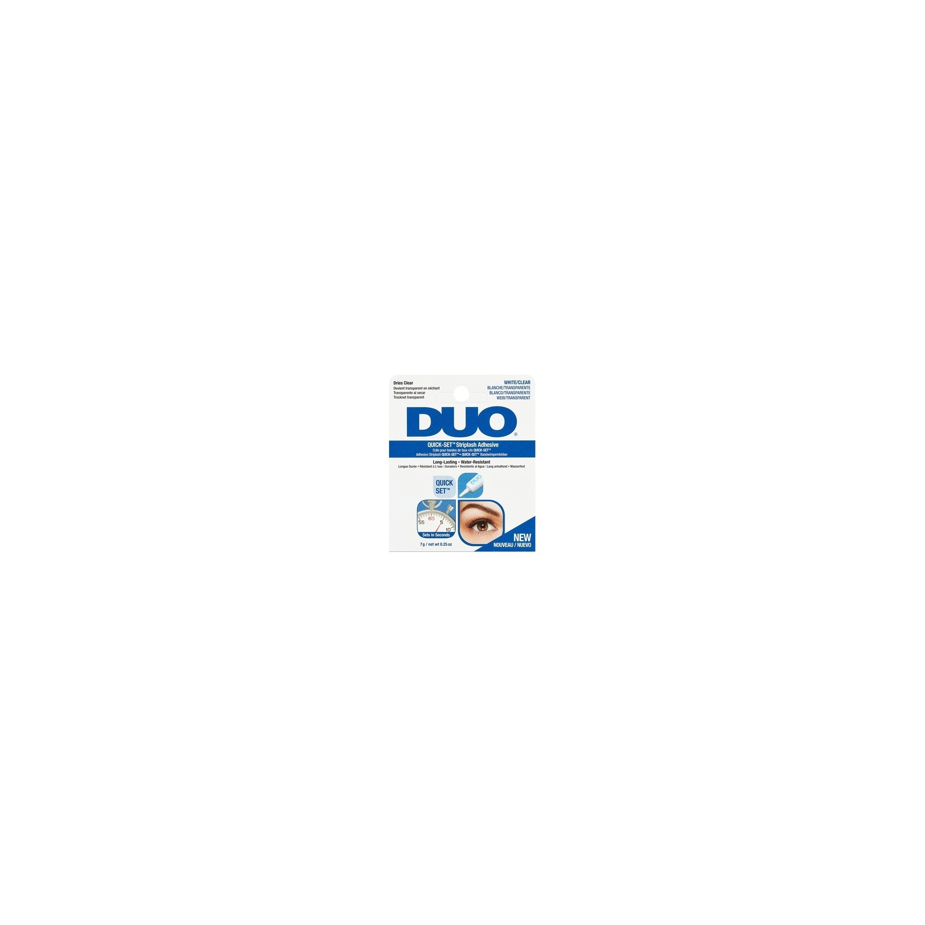 ARDELL DUO Clear Lash Adhesive 7g - Original Fake Lash Glue for Perfect Hold and Waterproof Eyelash Extension