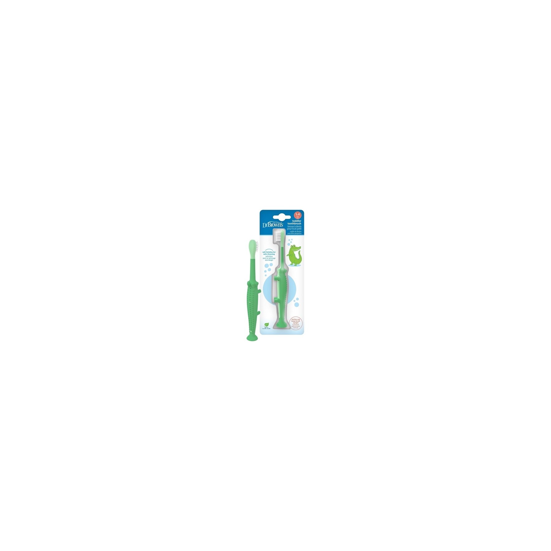 Dr. Brown's Crocodile Toddler Toothbrush Green