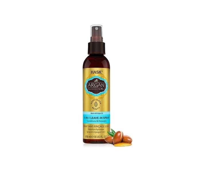 HASK 5-in-1 Leave In Conditioner Spray with Argan Oil for All Hair Types 175ml