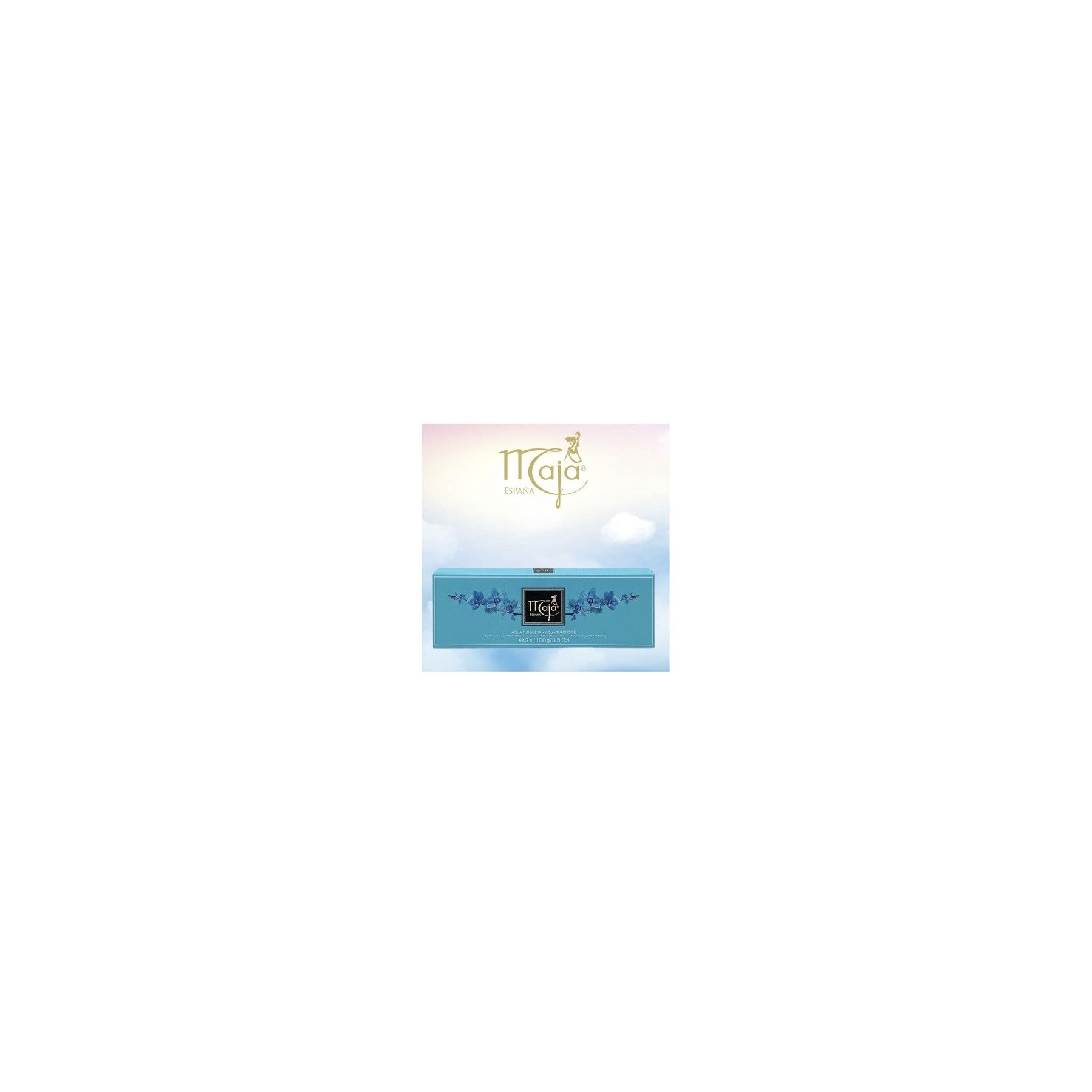 Maja Aqua Turquoise Perfumed Soap Bars 3.5 oz - Pack of 3