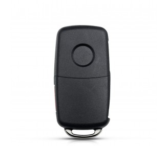 Carcasa Plegable De 3 Botones Para Llave De Skoda Octavia, Fabia, Superb. Hu66