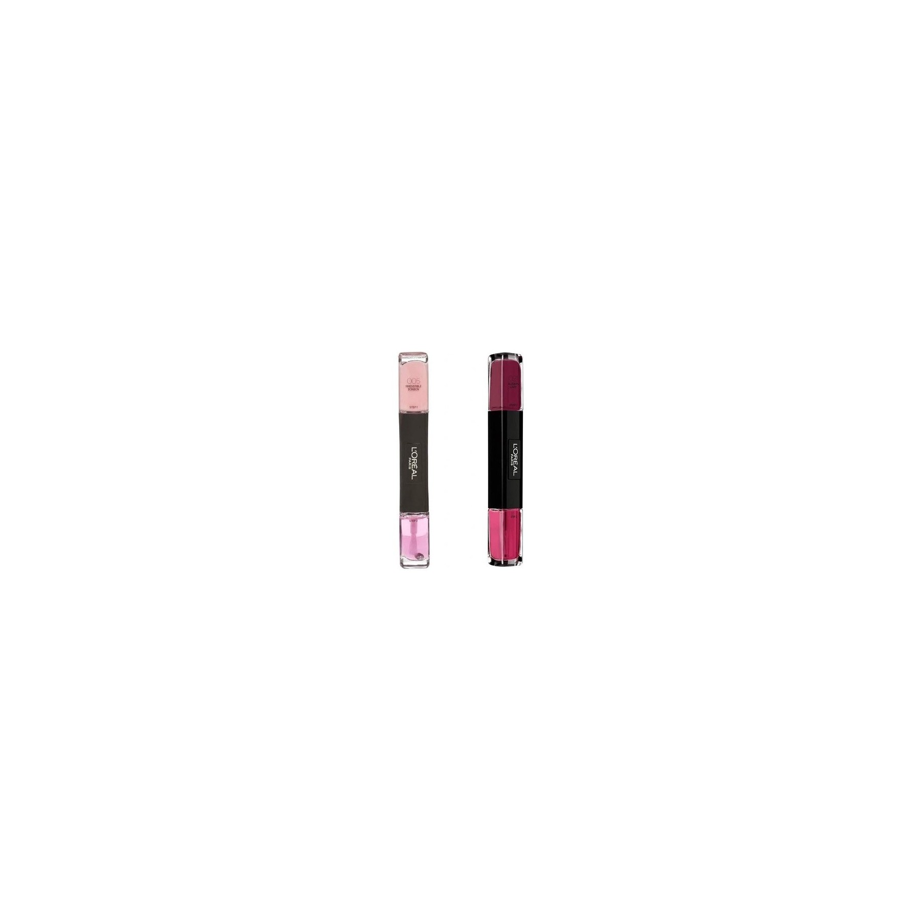 L'Oréal Paris Infallible Gel Nail Polish Duo 05 Irresistible Bonbon + 21 Always a Lady - Pack of 2