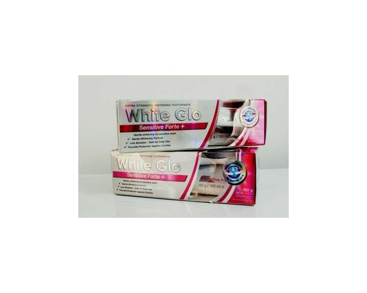White Glo Forte Toothpaste for Extremely Sensitive Teeth - Pack of 2