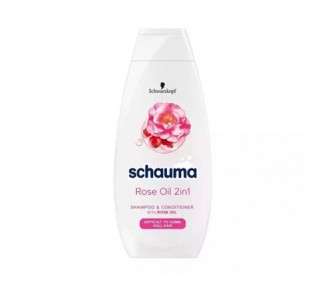 Schauma Rose Oil 2-in-1 Shampoo and Conditioner 400ml