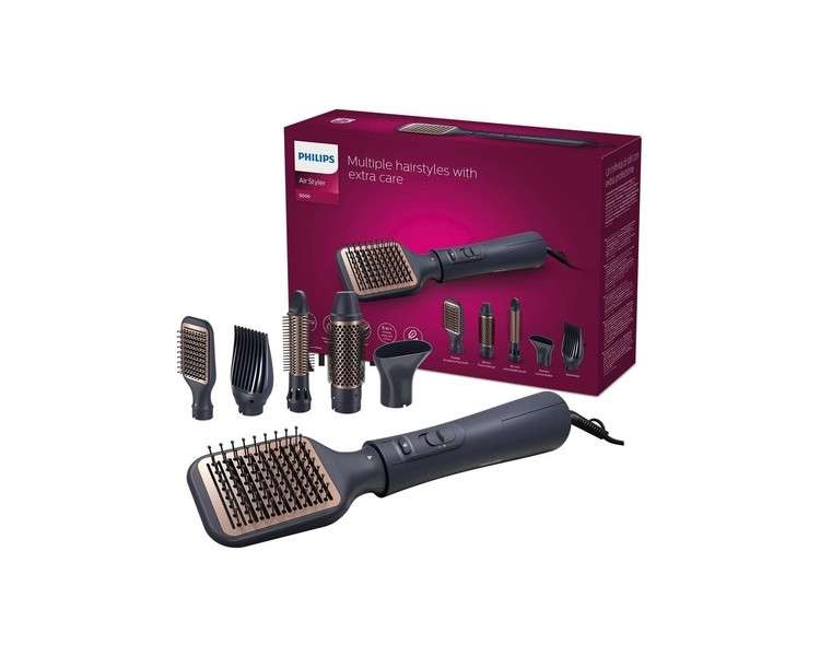 Philips AirStyler Serie 5000 Hair Styler with 5 Styling Attachments Model BHA530/00