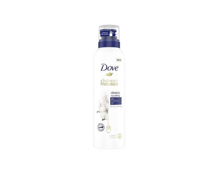 Dove Deeply Nourishing With Cotton Oil Shower Mousse 200ml