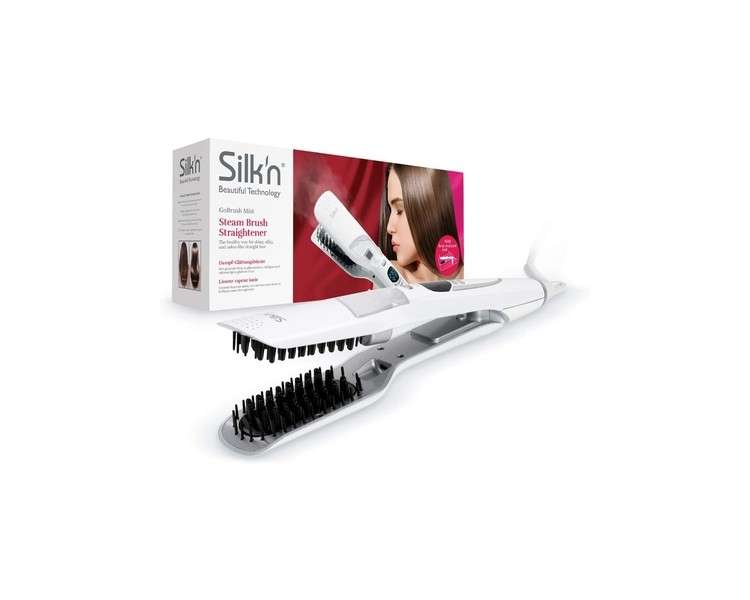Silk'n GoBrush Mist Styling Brush with Steam Built-in Brush 23 Temperatures: from 120 to 230°C White