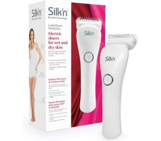 Silk'n LadyShave Wet&Dry Electric Shaver for Wet and Dry Skin White