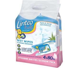 LINTEO 25766 Daily Wet Polyester Wipes 15 Pieces