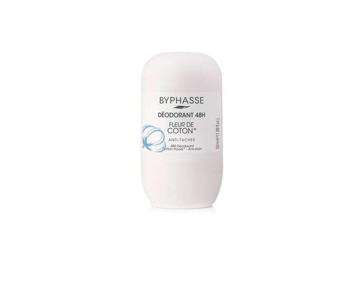 Hygiene Byphasse Cotton Flower 24H Unisex Deodorant Roll-On 50ml