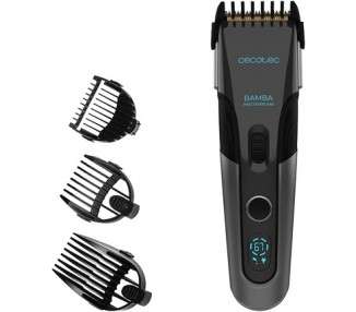 Cecotec Bamba PrecisionCare Titanium Hair Clipper with Battery and 3 Accessories