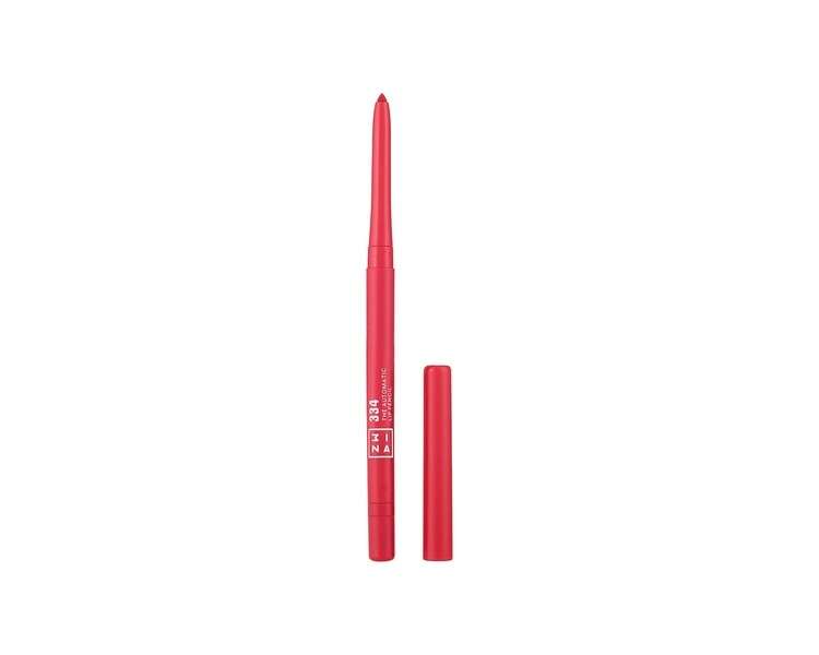3INA MAKEUP The Automatic Lip Pencil 334 Vivid Pink Longwearing Waterproof Highly Pigmented
