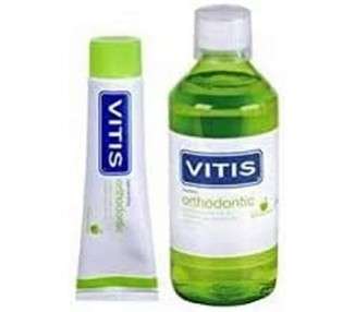 Vitis Orthod Pack Toothpaste 100g and Mouthwash 500ml