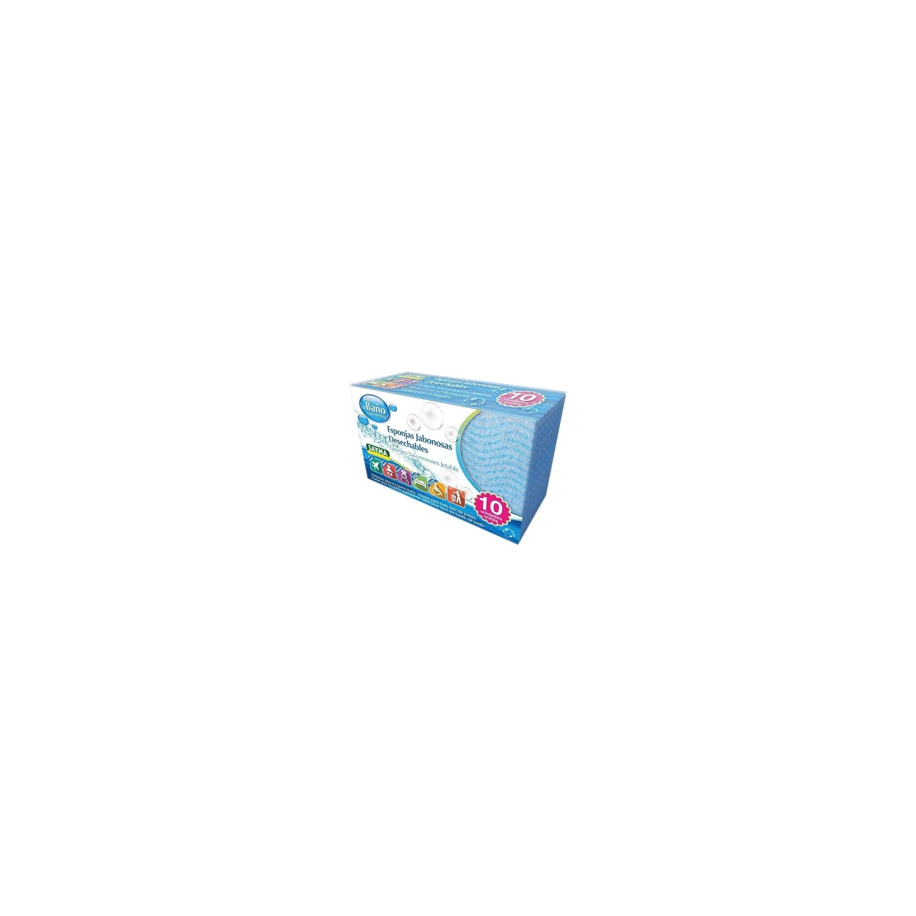 Sayma Disposable Body Sponge - Pack of 10