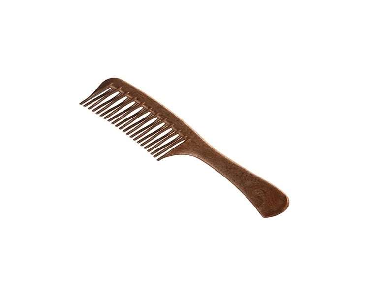 Eurostil Wooden Detangling Comb with Small Curved Teeth - 1 Unit