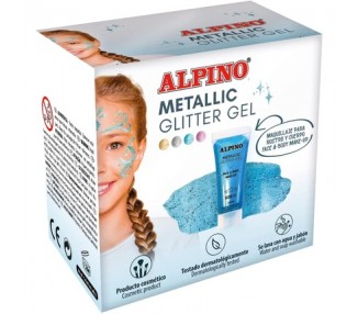 Alpine Fiesta Metallic Glitter Gel with Blue Base 6 Pack - Liquid Glitter